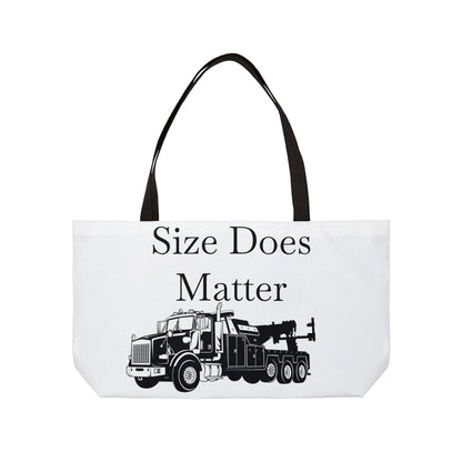 Size Does Matter Weekender Tote Bag