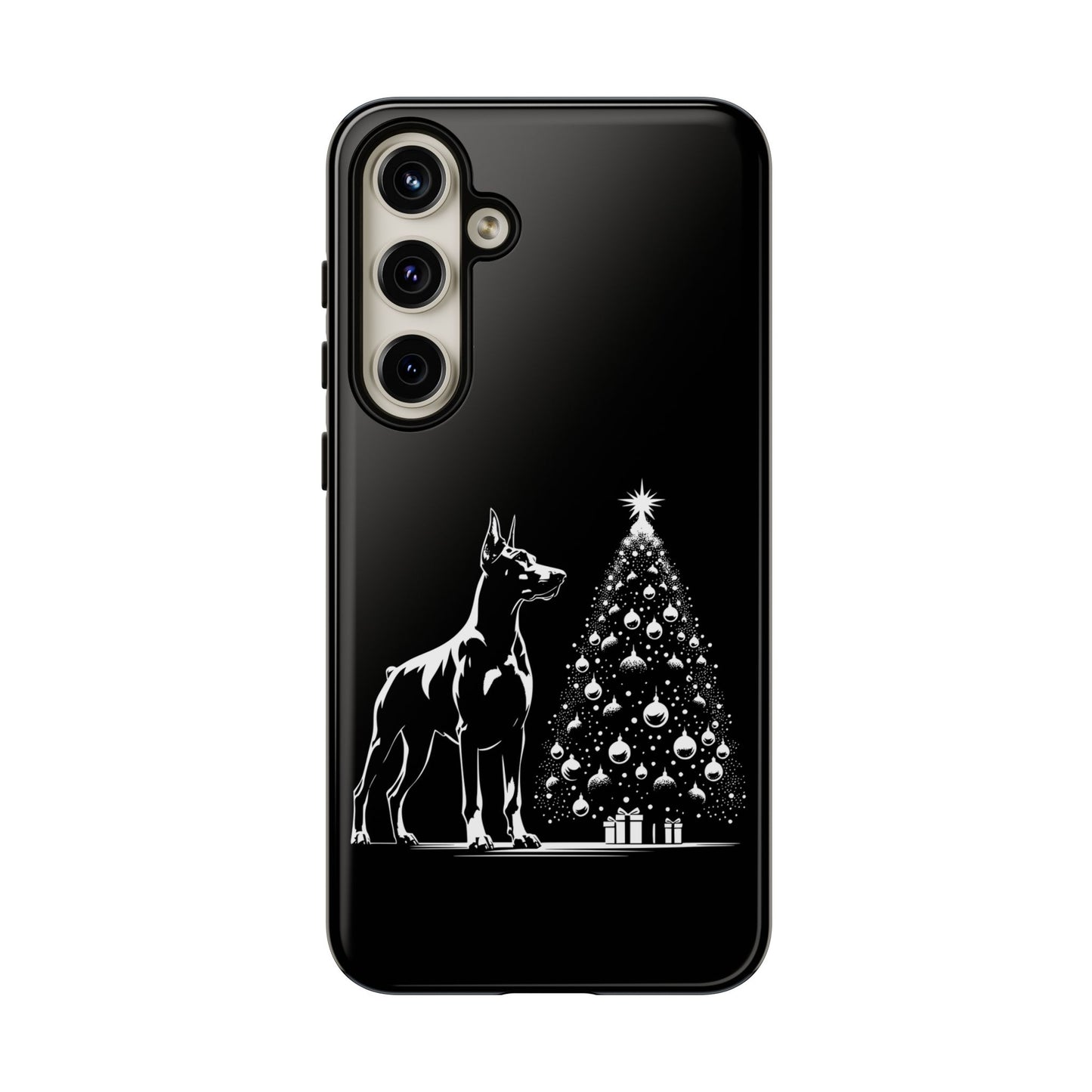Doberman Christmas Tree Samsung Case