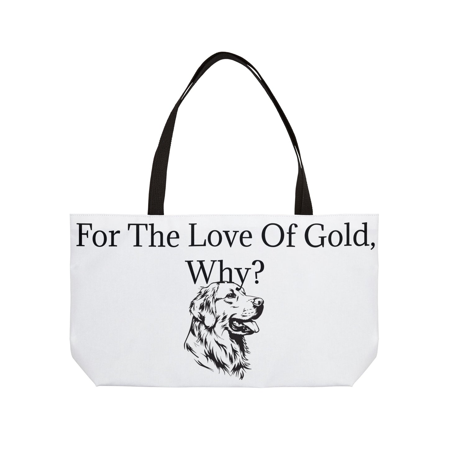 For The Love Of Gold Weekender Tote Bag