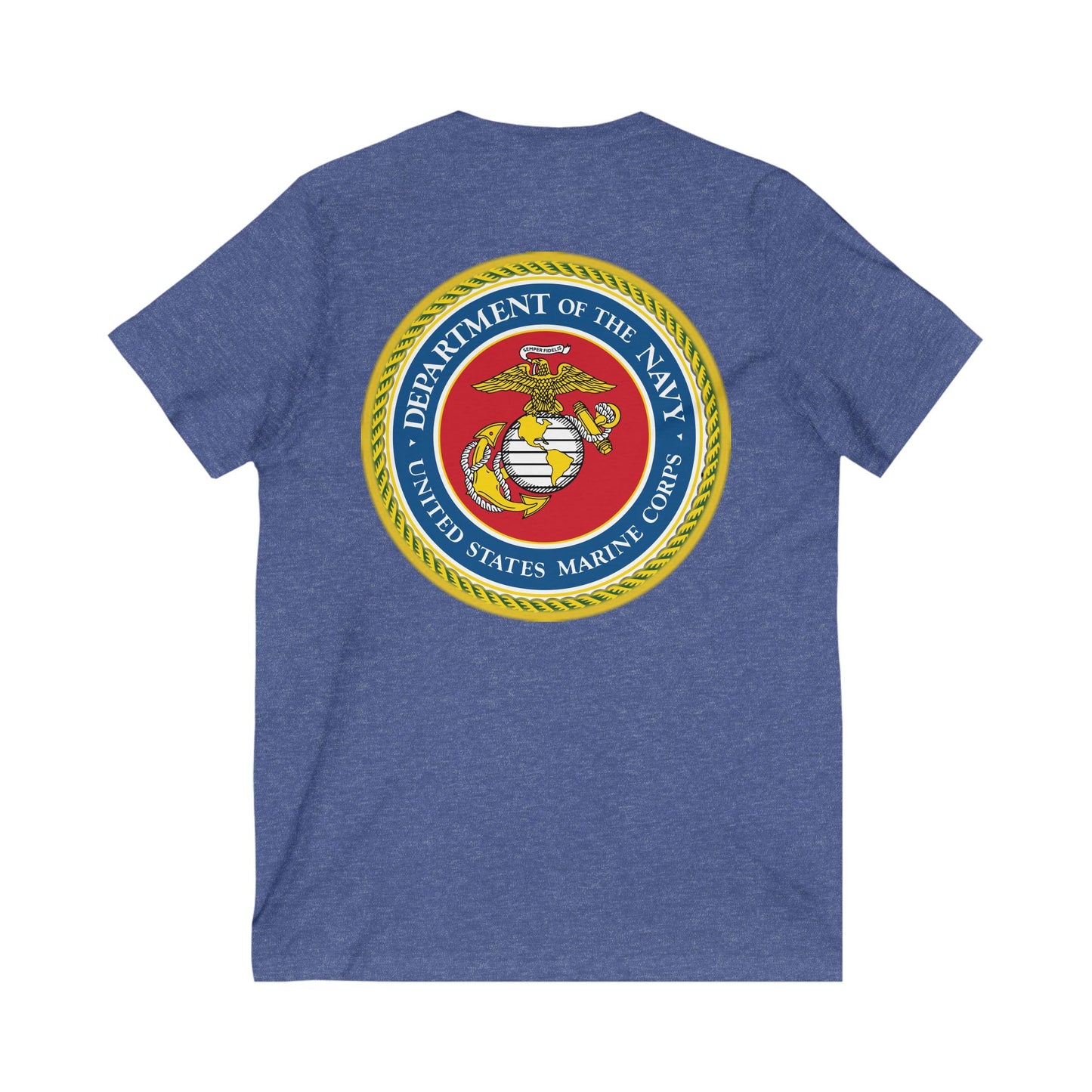 US Marine Corps Unisex Short Sleeve V-Neck Tee