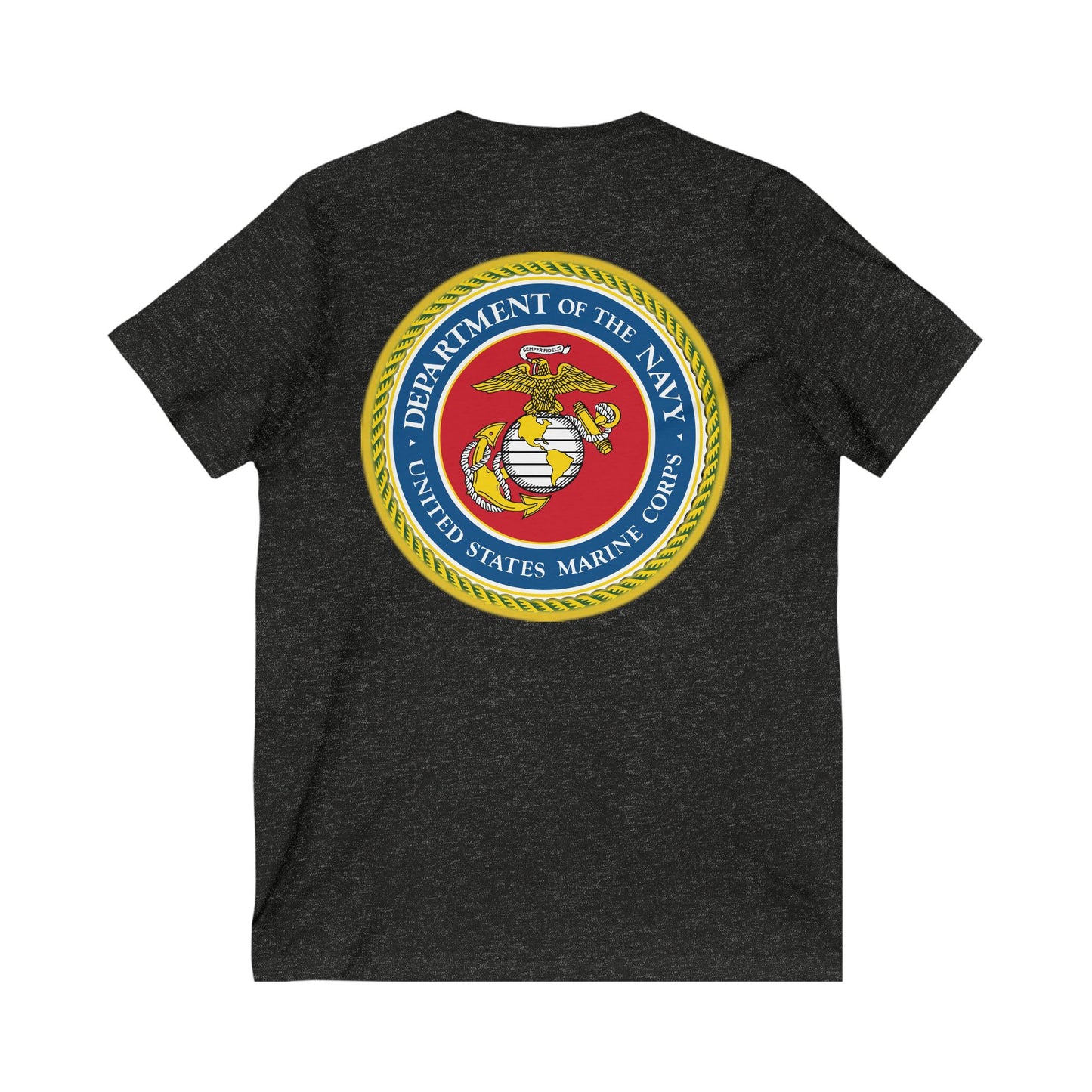 US Marine Corps Unisex Short Sleeve V-Neck Tee