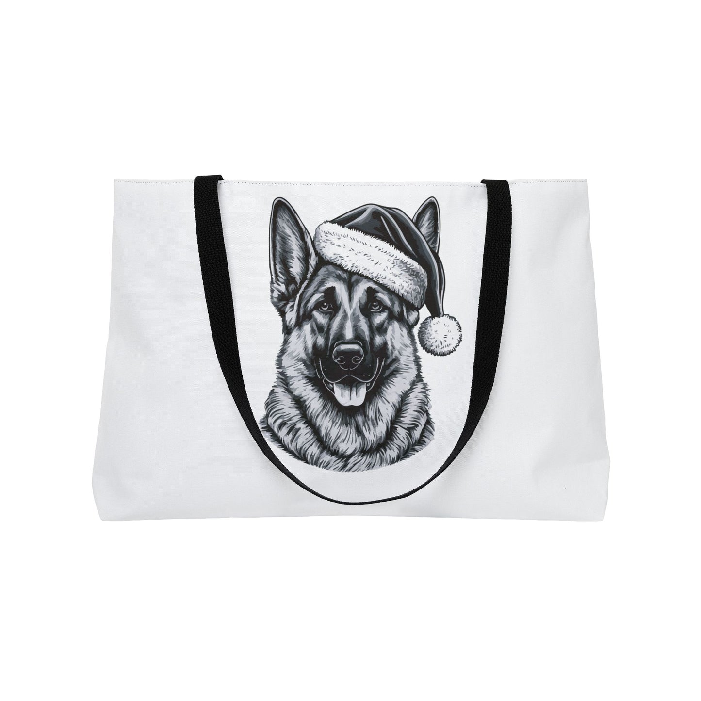 Santa Paws German Shepherd Weekender Tote Bag