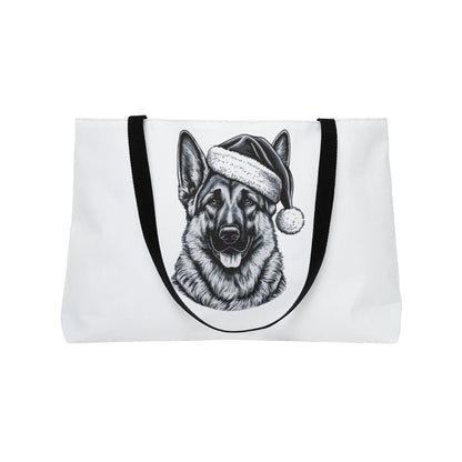 Santa Paws German Shepherd Weekender Tote Bag