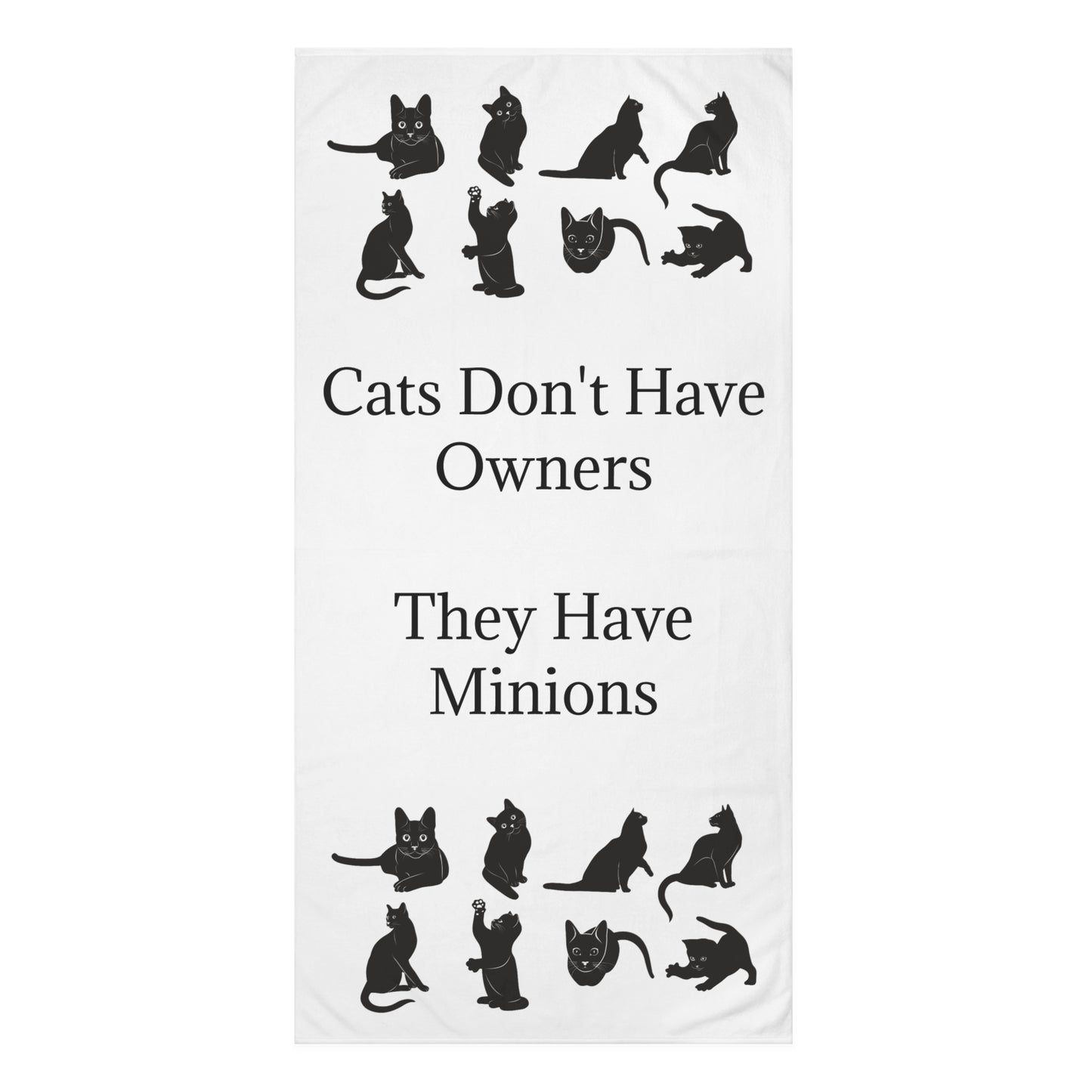 Cat Minions Mink-Cotton  Beach Towel