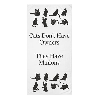 Cat Minions Mink-Cotton  Beach Towel