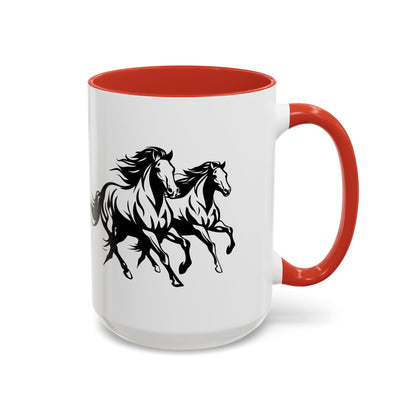 Horsin' Around 2-Tone Coffee Mug
