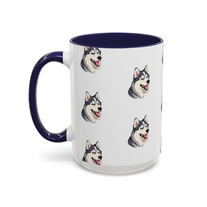 Malamute Head 2-Tone Coffee Mug