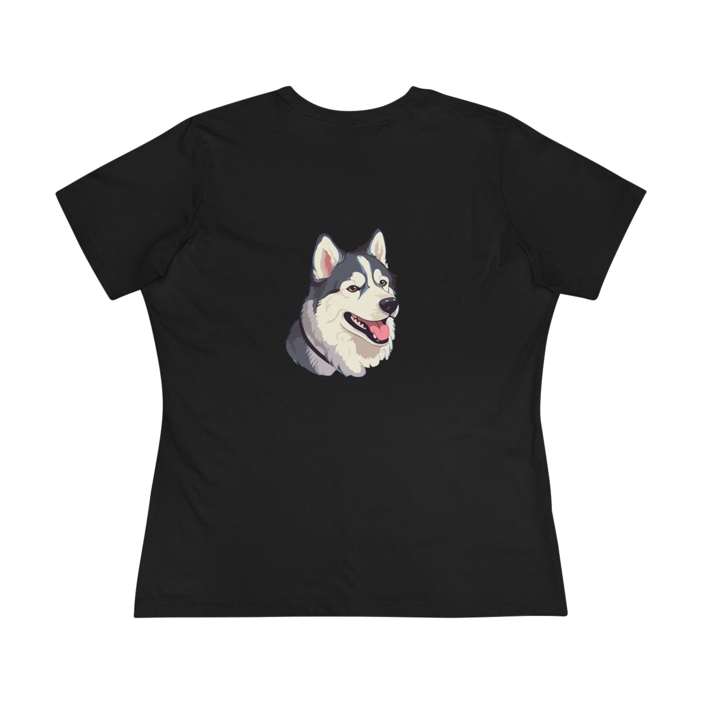 Malamute Head Women's Short Sleeve Crewneck Tee