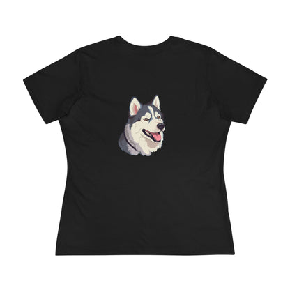 Malamute Head Women's Short Sleeve Crewneck Tee