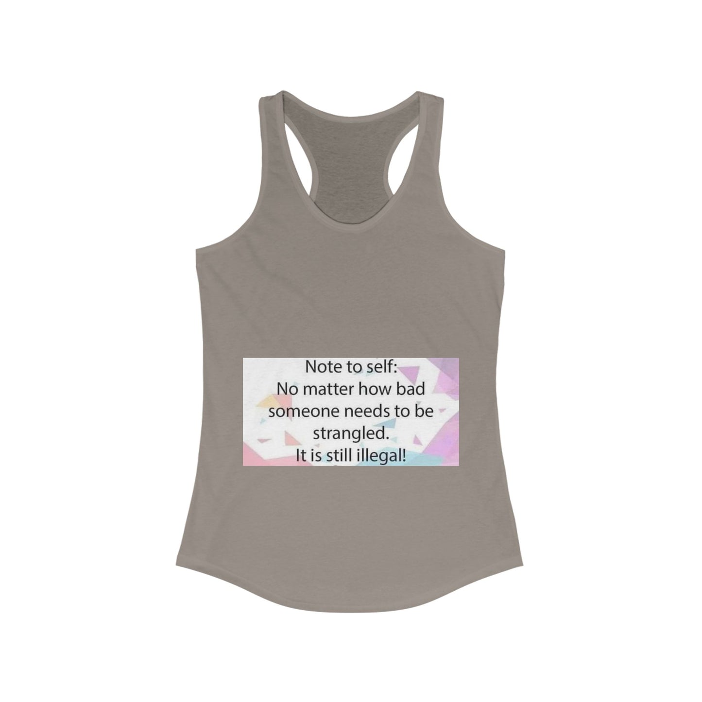 Note To Self Women's Racerback Tank