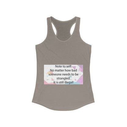 Note To Self Women's Racerback Tank