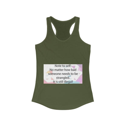 Note To Self Women's Racerback Tank