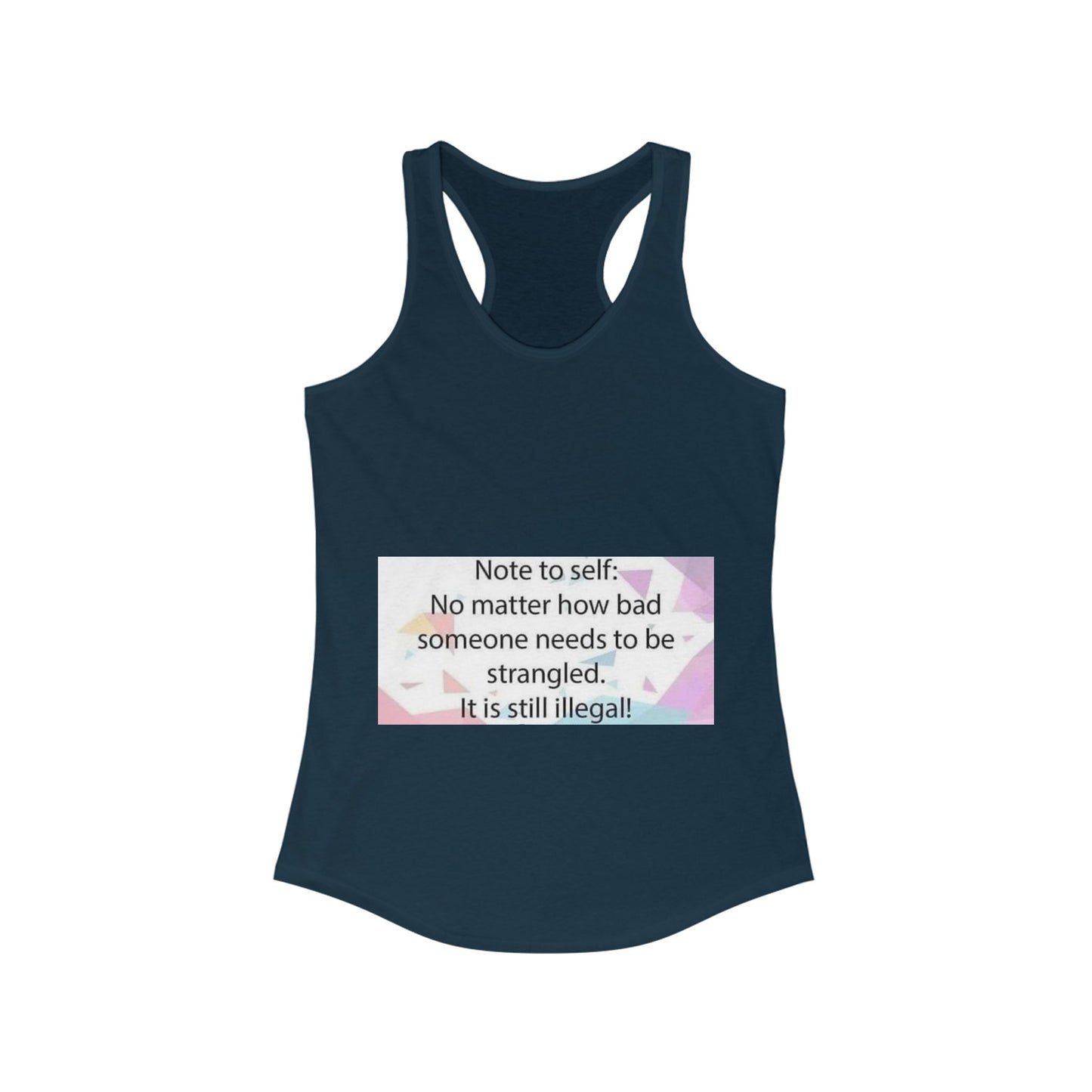 Note To Self Women's Racerback Tank