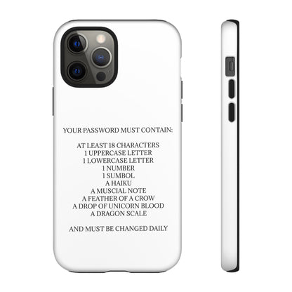 Password iPhone Case