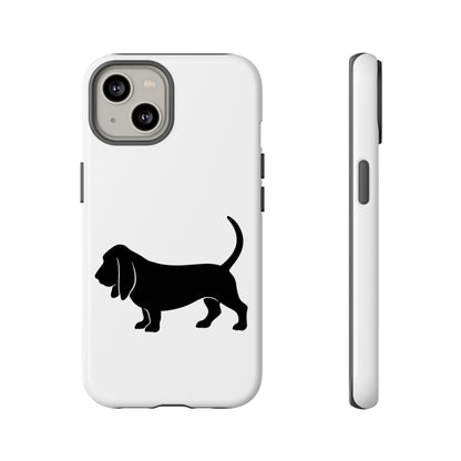 Basset Hound Silhouette iPhone Case