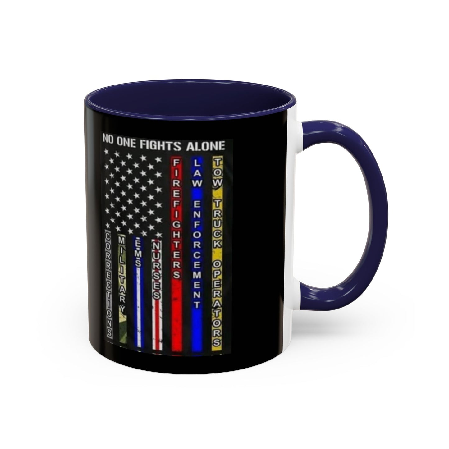 No One Fights Alone 2-Tone Coffee Mug