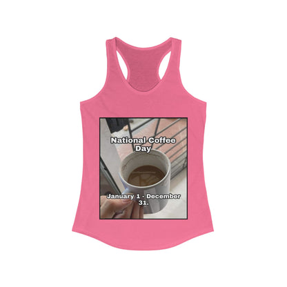 National Coffee Day Women's Racerback Tank