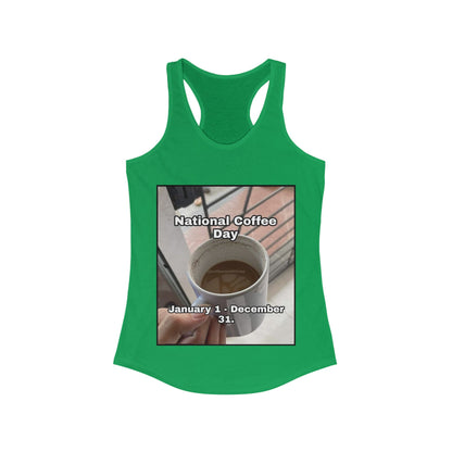 National Coffee Day Women's Racerback Tank