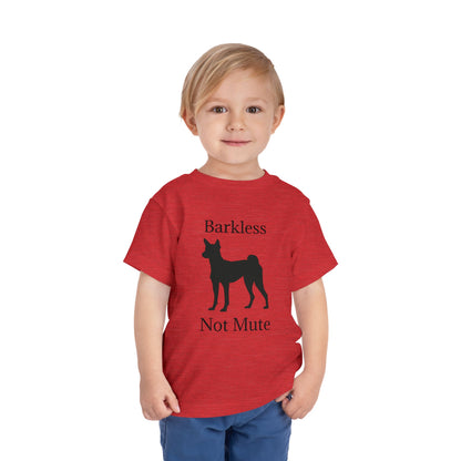 Barkless Not Mute Toddler Unisex Short Sleeve Crewneck Tee