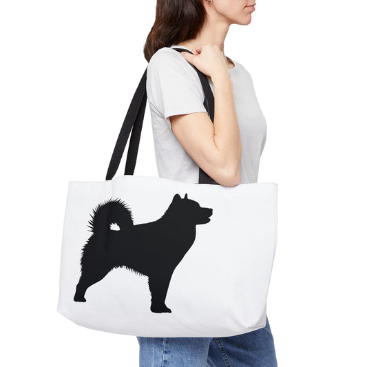 Malamute Silhouette Weekender Tote Bag