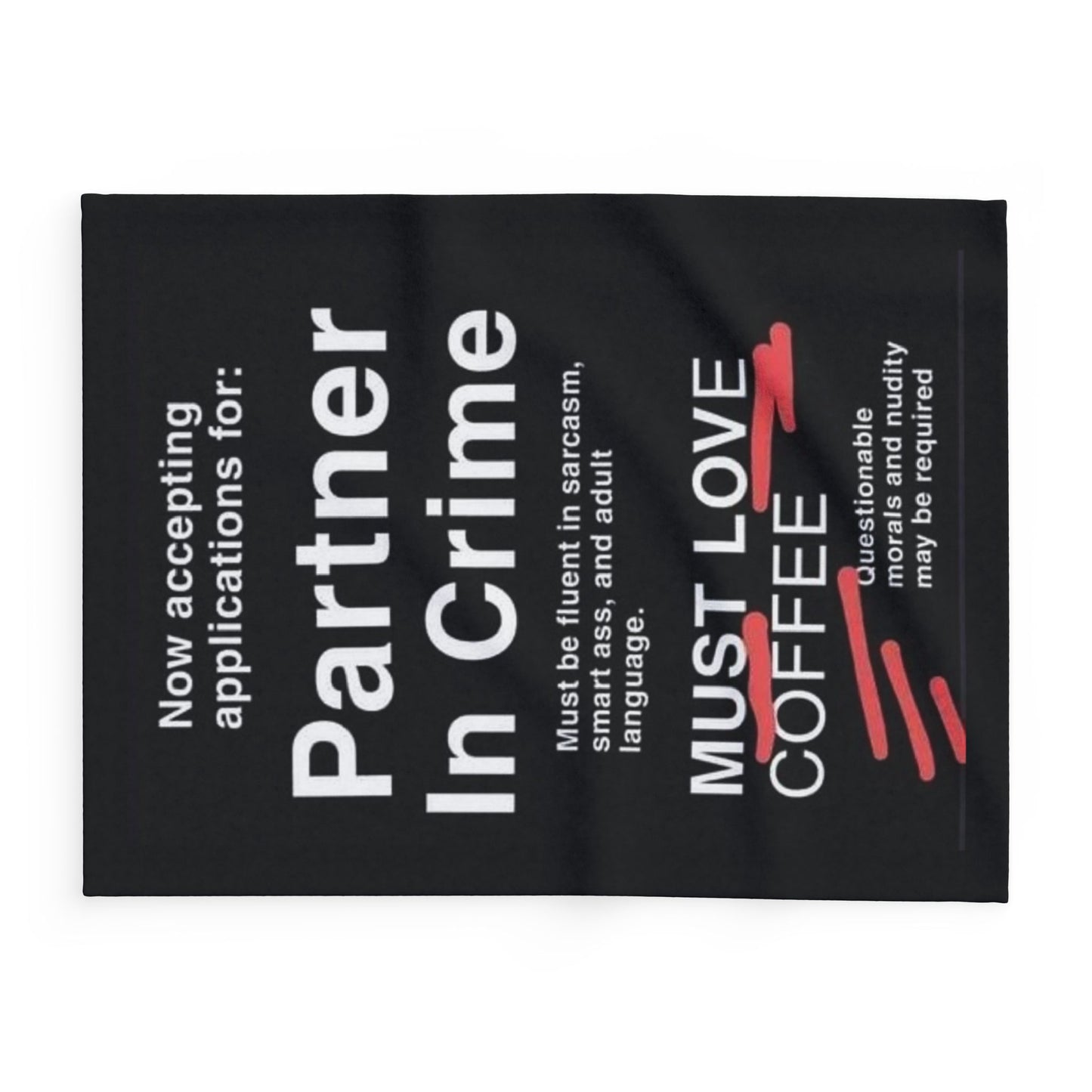 Partner In Crime Arctic Fleece Blanket