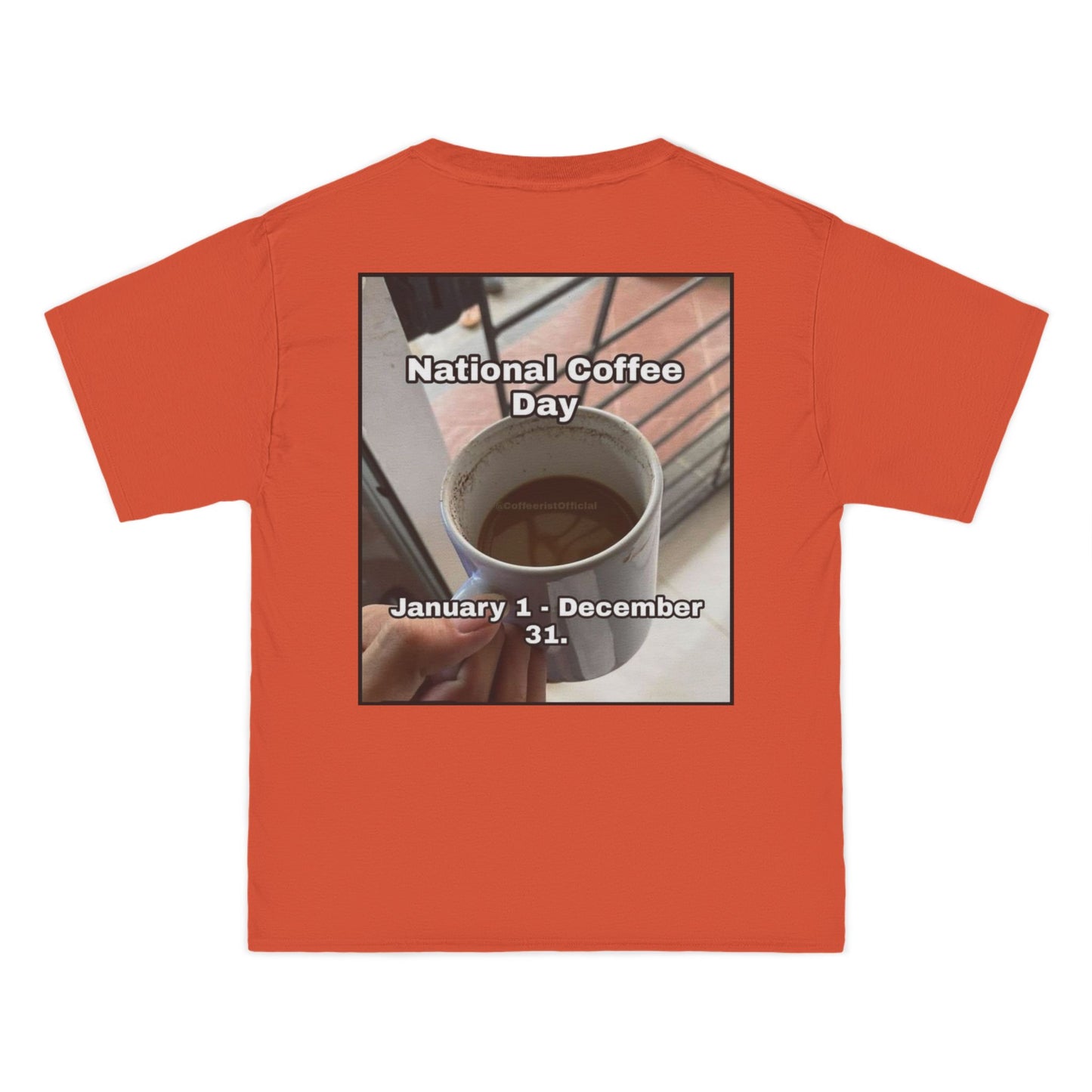 National Coffee Day Men's Short-Sleeve Crewneck Tee