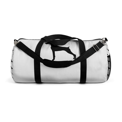 Doberman Silhouette Duffel Bag