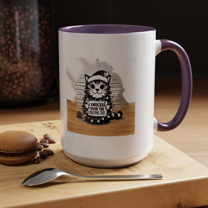 Naughty Cat 2-Tone Coffee Mug