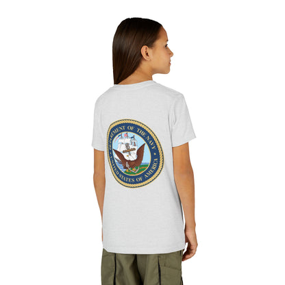 US Navy Youth Unisex Short Sleeve Crewneck Tee