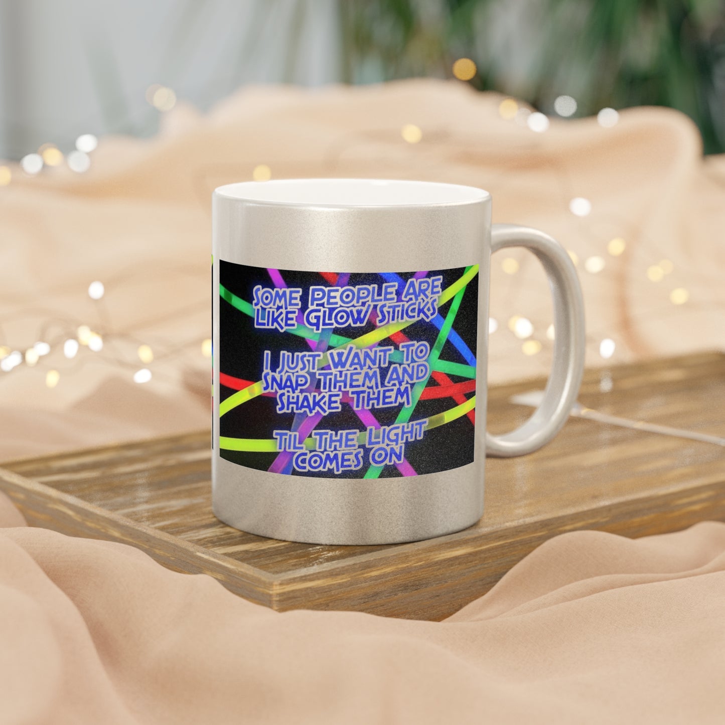 Glow Sticks Metallic Coffee Mug