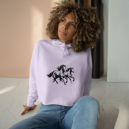 Horsin' Around Women's Crop Hoodie