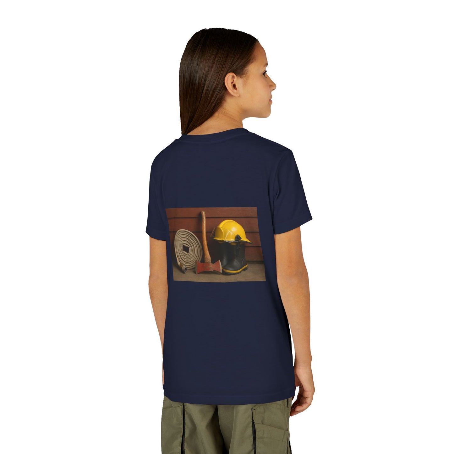 Fire/Rescue Appreciation Youth Unisex Short Sleeve Crewneck Tee