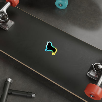 Aussie Silhouette Holographic Sticker