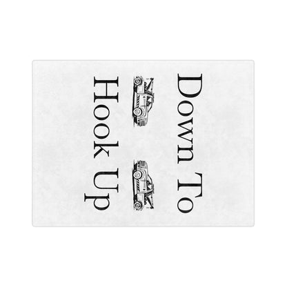 Down To Hook Up Velveteen Microfiber Blanket
