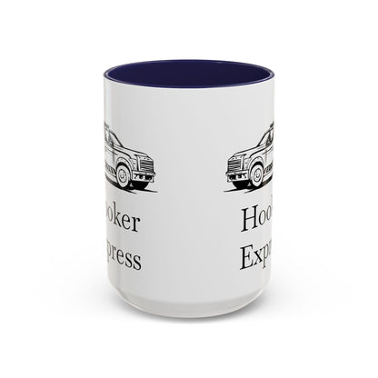 H**ker Express Wheel Lift Tow Truck 2-Tone Coffee Mug