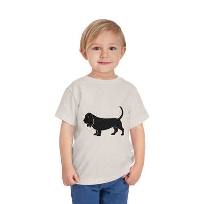Basset Hound Toddler Unisex Short Sleeve Crewneck Tee
