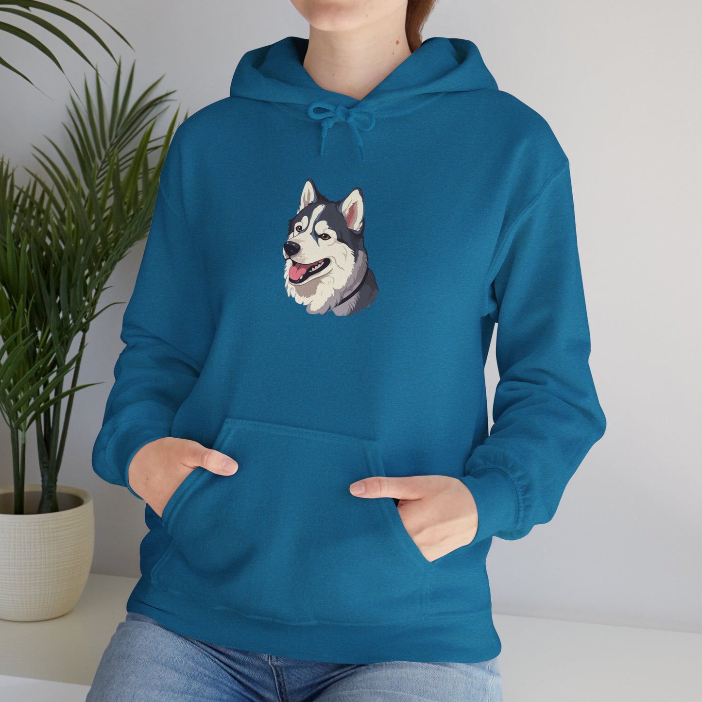 Malamute Head Unisex Hoodie