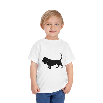 Basset Hound Toddler Unisex Short Sleeve Crewneck Tee