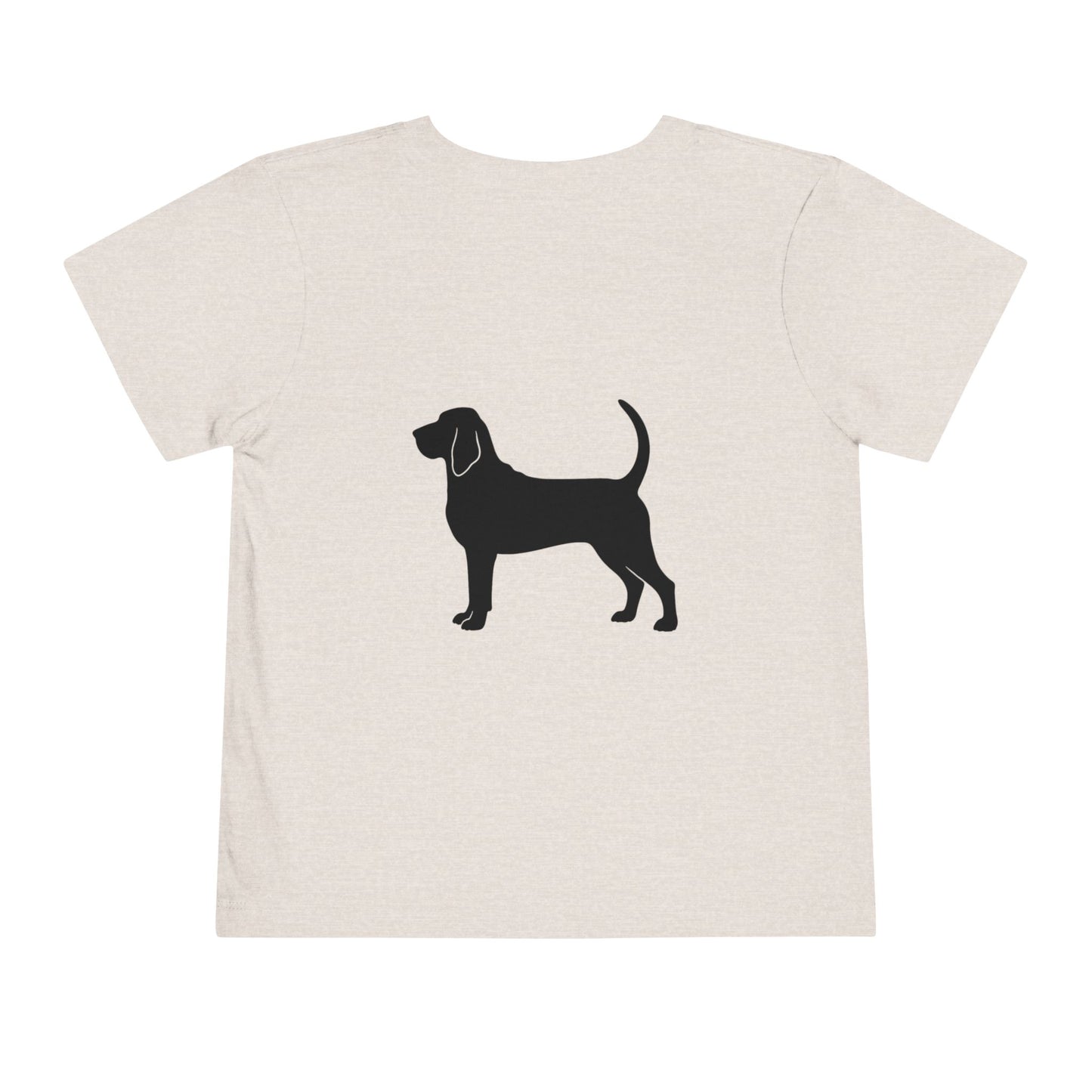 Bloodhound Silhouette Toddler Unisex Short Sleeve Crewneck Tee