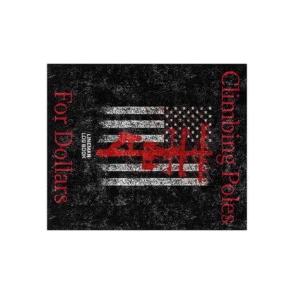 Climbing Poles Crushed Velvet Blanket