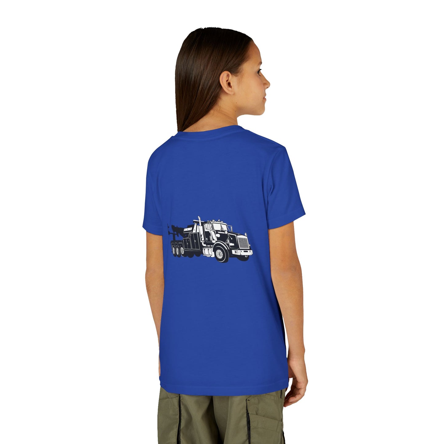 Heavy Tow Truck Youth Unisex Short Sleeve Crewneck Tee