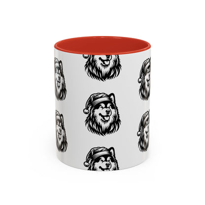 Santa Paws Malamute 2-Tone Coffee Mug