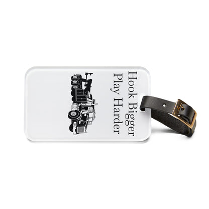 Hook Bigger Leather Strap Luggage Tag