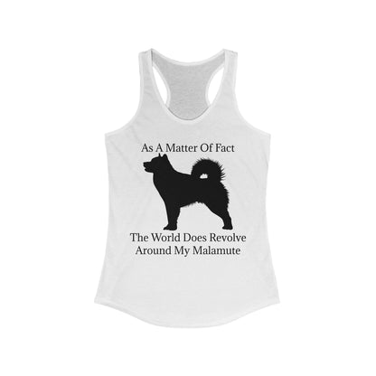 Matter Of Fact Malamute Women's Racerback Tank