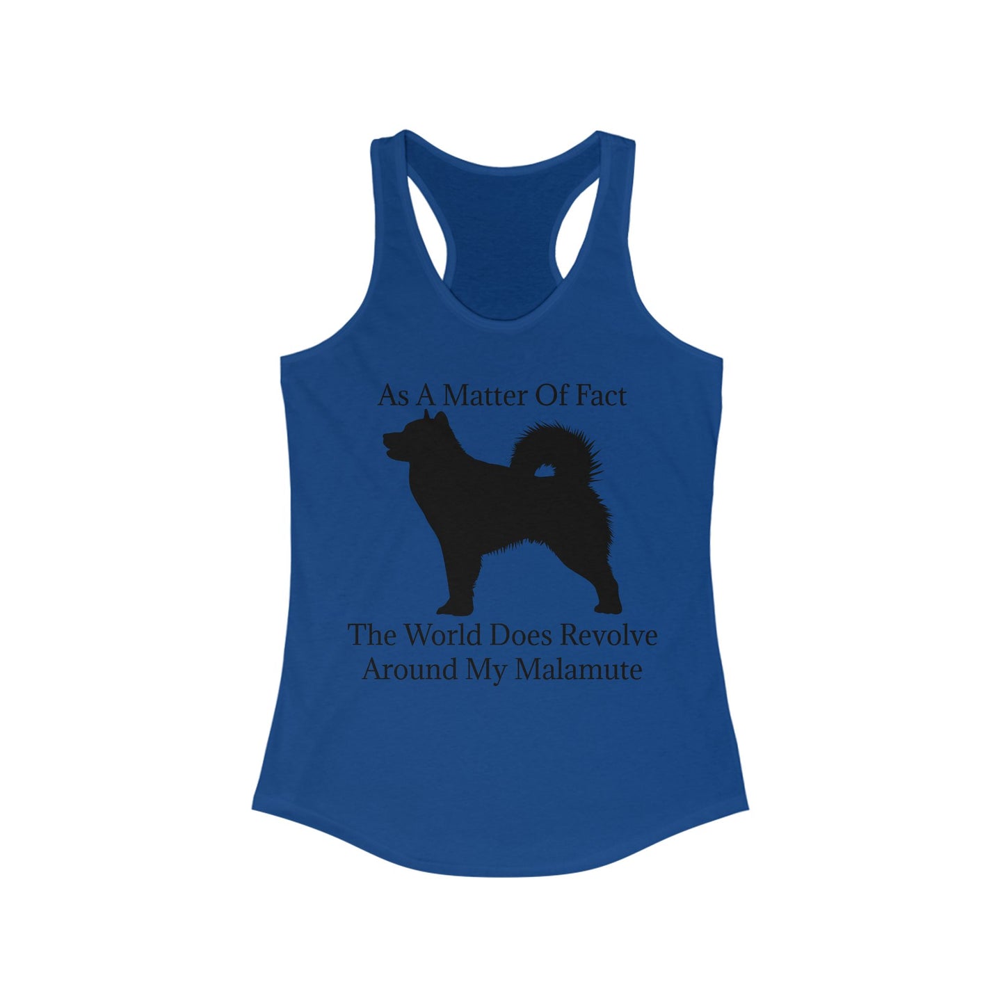 Matter Of Fact Malamute Women's Racerback Tank