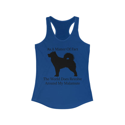 Matter Of Fact Malamute Women's Racerback Tank