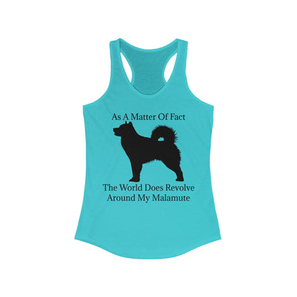 Matter Of Fact Malamute Women's Racerback Tank