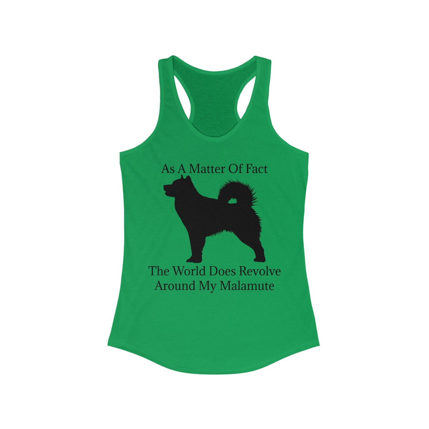 Matter Of Fact Malamute Women's Racerback Tank