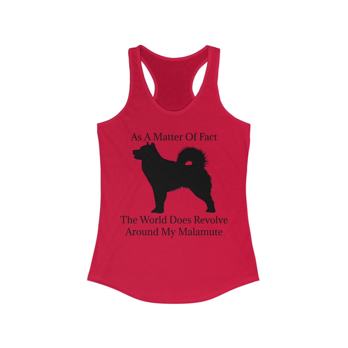 Matter Of Fact Malamute Women's Racerback Tank