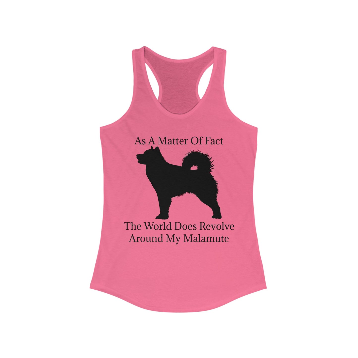 Matter Of Fact Malamute Women's Racerback Tank